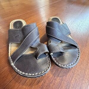 BOC Concept Sandals Size 8 Brown Comfort Slip On Thong